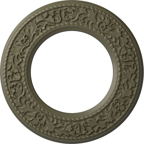 Ekena Millwork Blackthorn Ceiling Medallion (Canopies up to 7 1/2"), 13 3/8"OD x 7 1/2"ID x 3/4"P, Spartan Stone CM13BLSSF - main